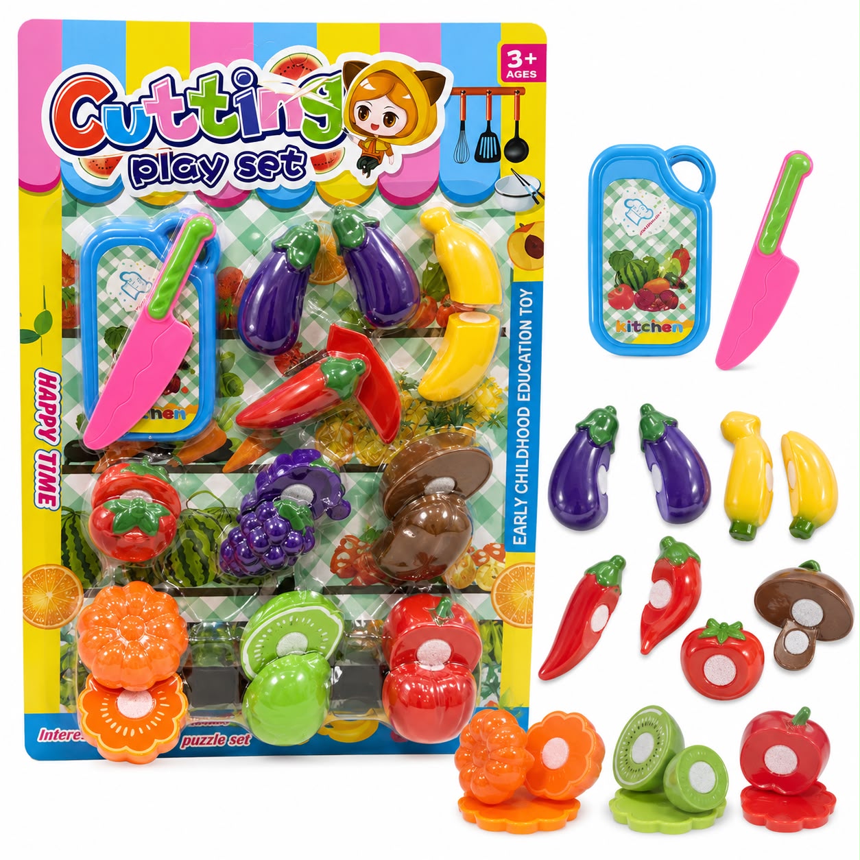 Cutting Fruit & Vegetable Play Set