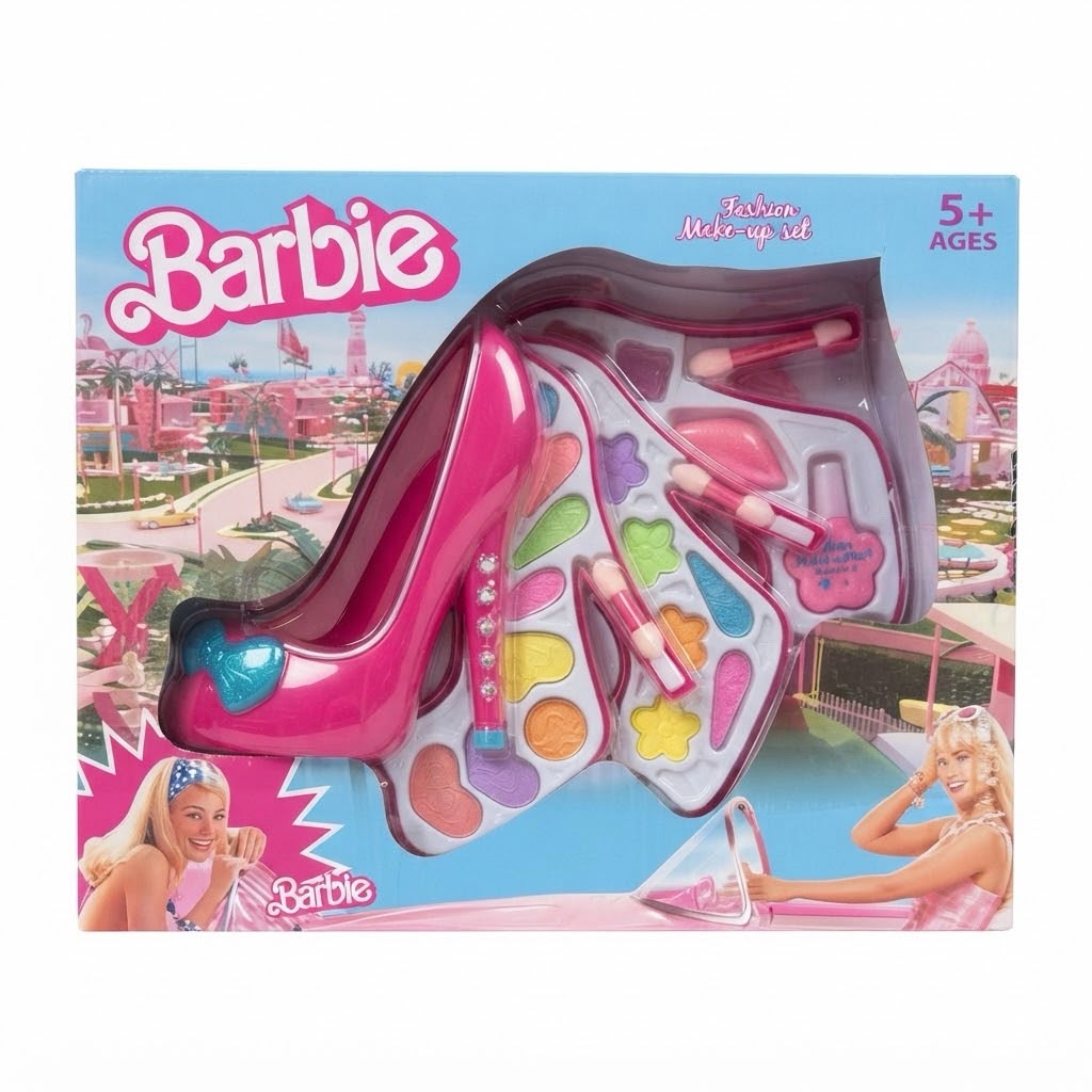 Barbie Shoe-Shaped Makeup Cosmetic Set