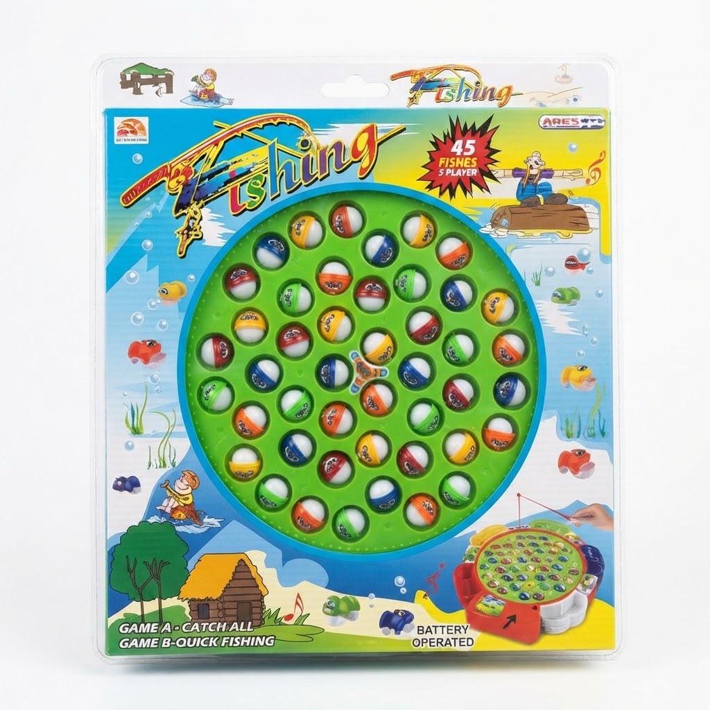 45-Fish 5-Player Rotating Fishing Game