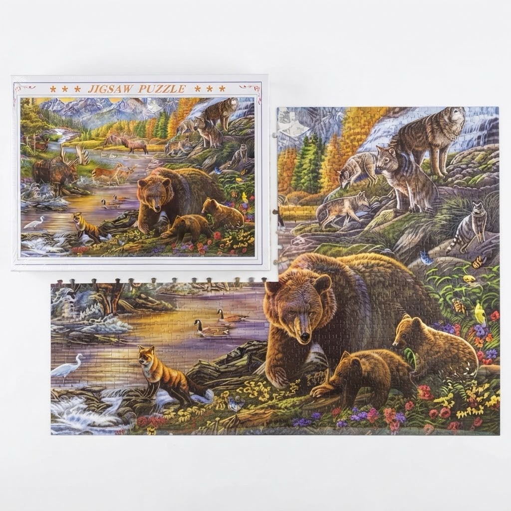 Wildlife Mountain Landscape Jigsaw Puzzle (1000 pcs)