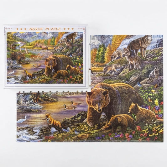 Wildlife Mountain Landscape Jigsaw Puzzle (1000 pcs)