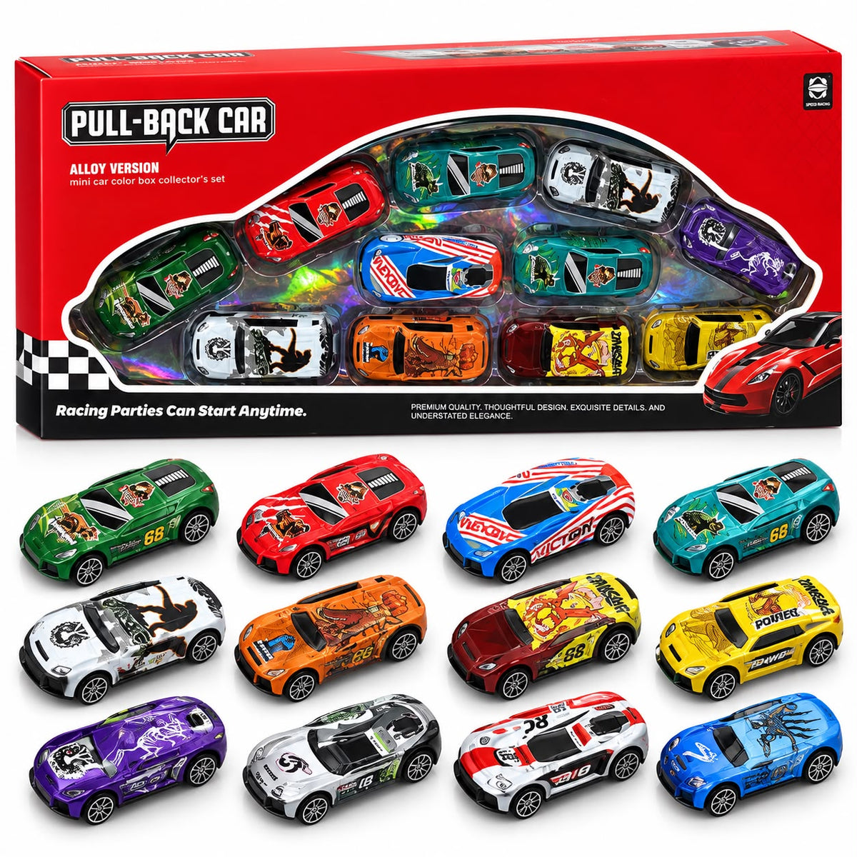 Pull-Back Car (Alloy Version / 10 pcs)