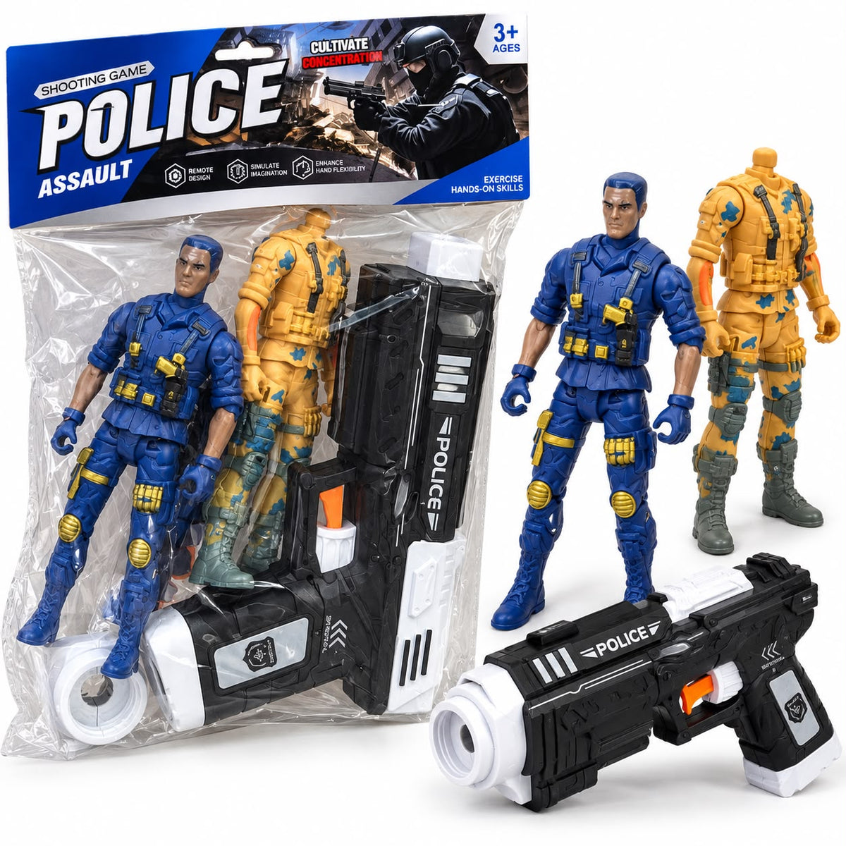 Police Assault Shooting Game Toy Set
