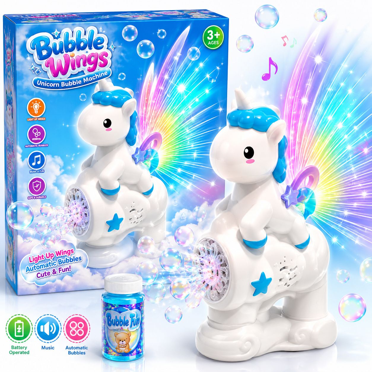 Unicorn Bubble Wings Machine