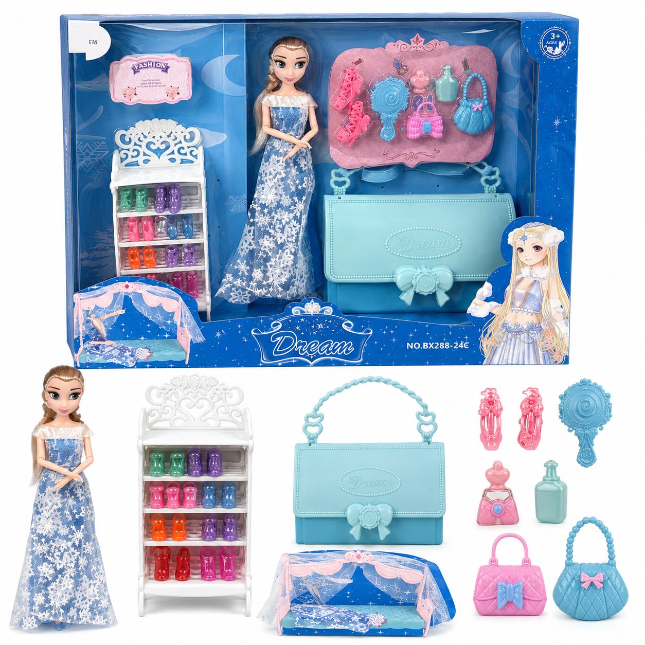 Dream Ice Princess Fashion Doll Playset