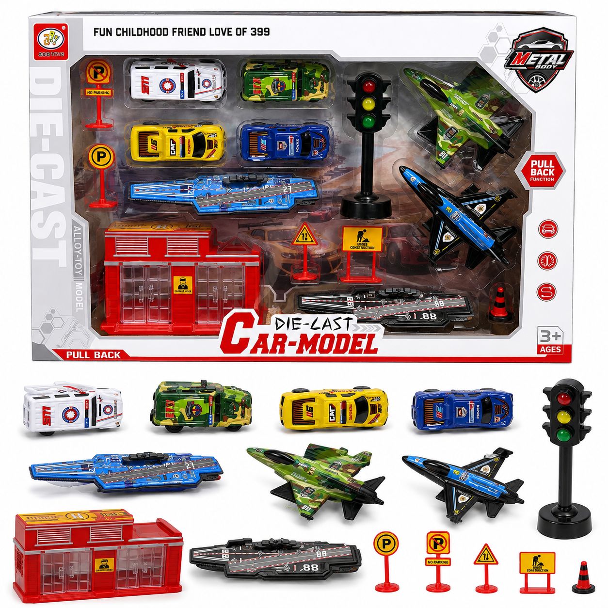 Die-Cast Car Model Playset