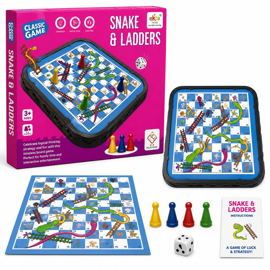 Snake & Ladders Classic Board Game Set
