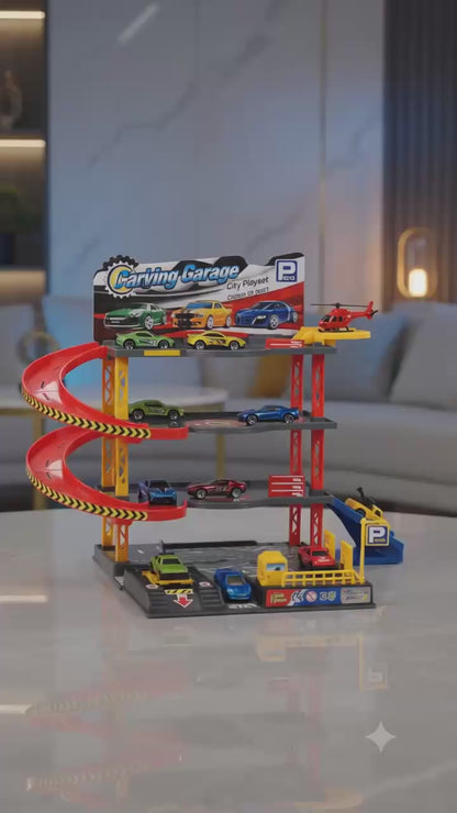 Speed King Parking Garage Playset