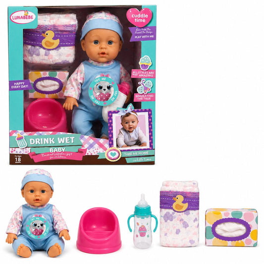 LunaBebe Drink Wet Baby Doll Set