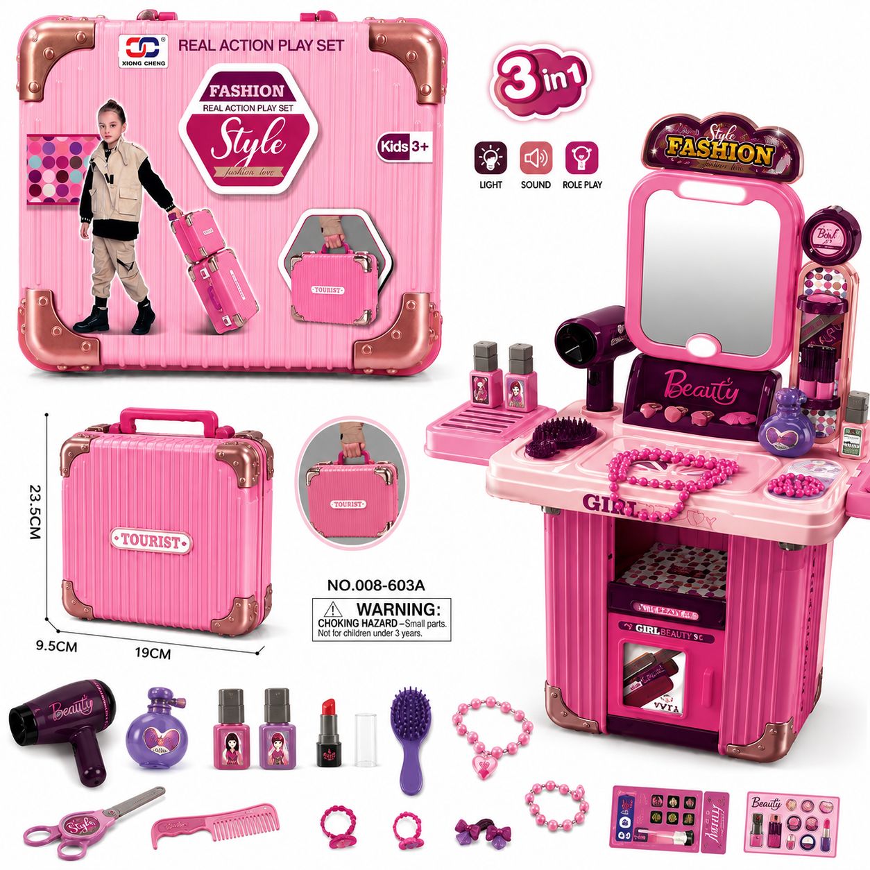 Fashion Style Beauty Vanity Playset