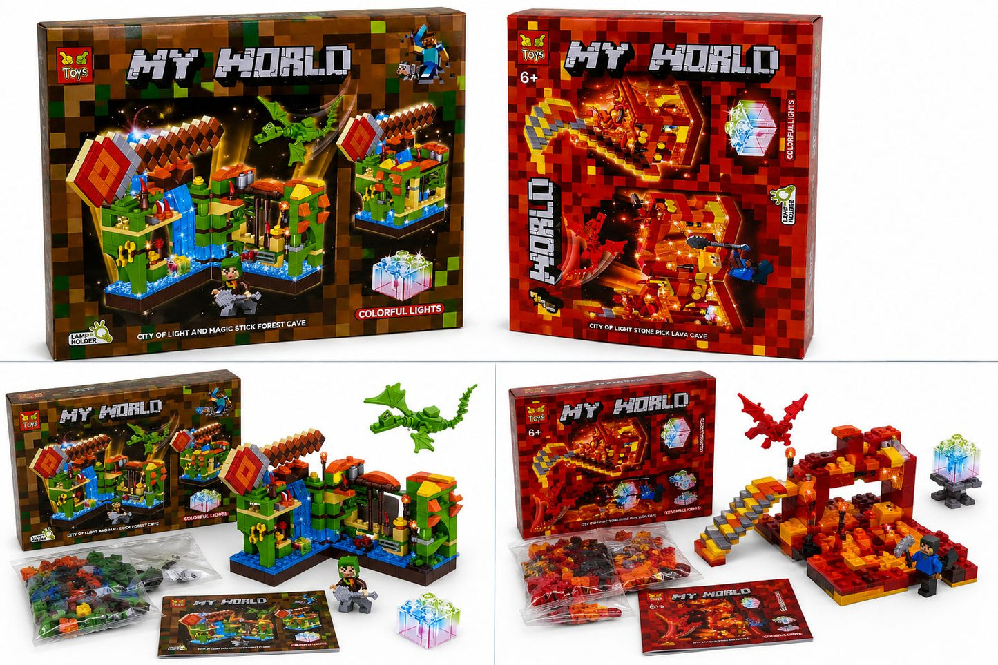 My World Building Block Cave Set (2 Designs)