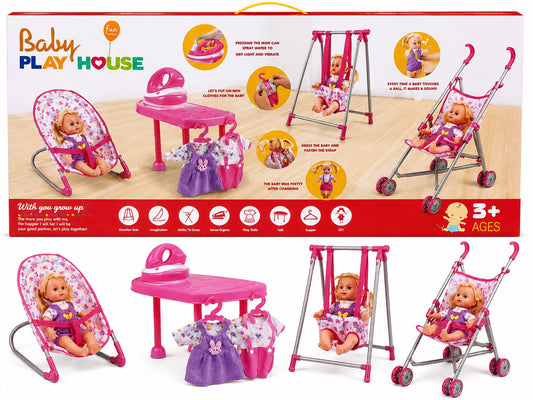 Baby Play House Doll Care Set