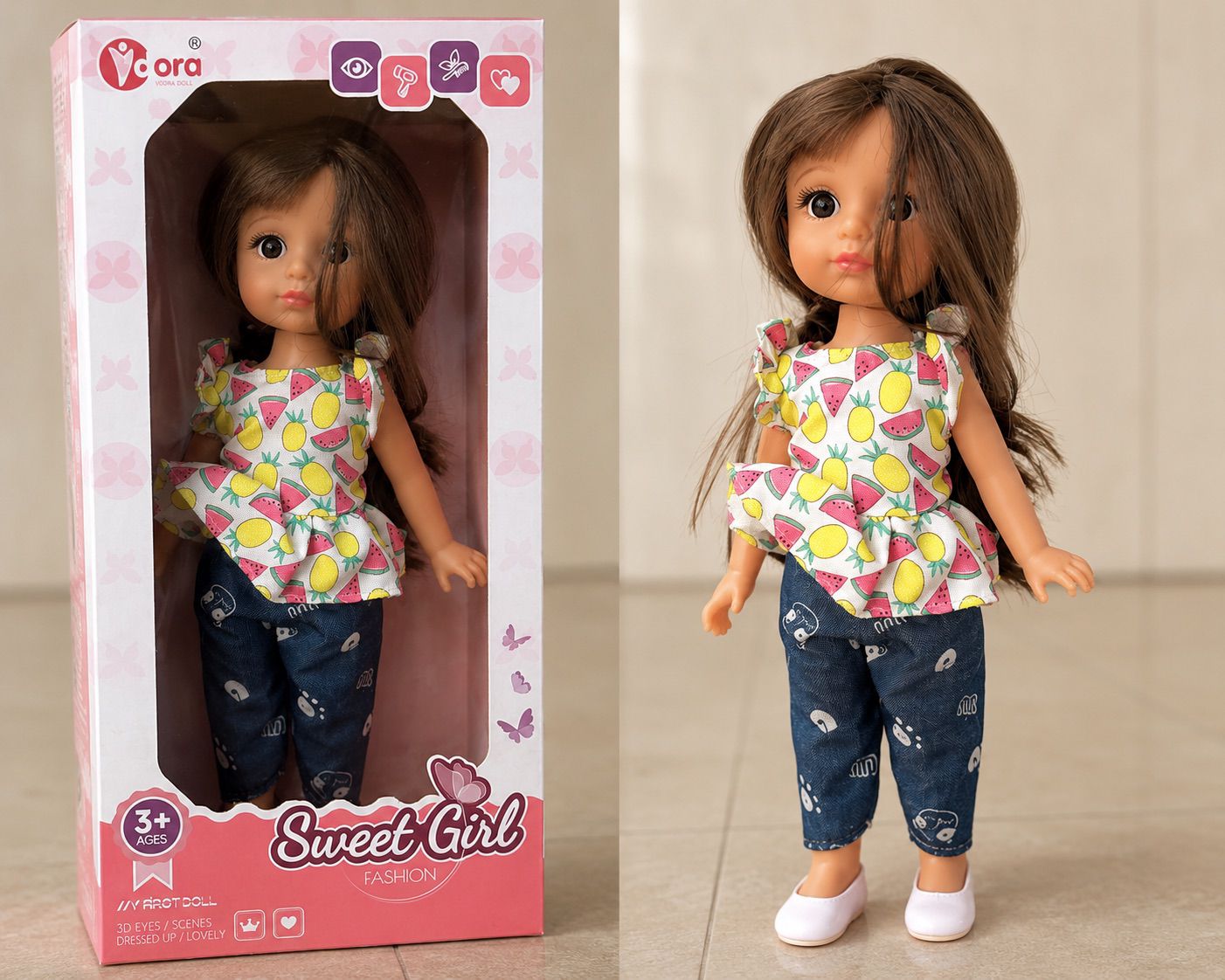 Sweet Girl Fashion Doll – Fruit Outfit