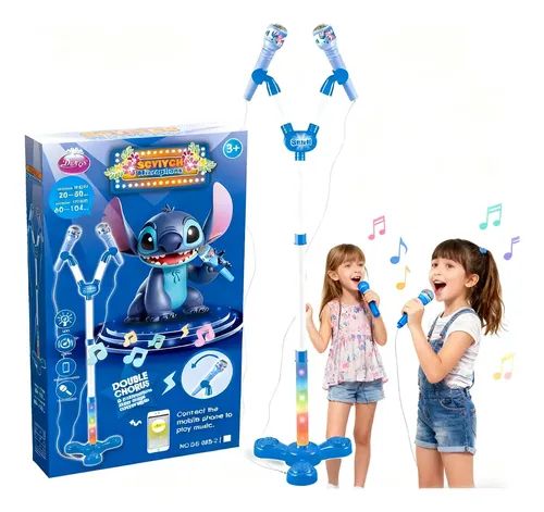 Stitch Double Karaoke Microphone Stand