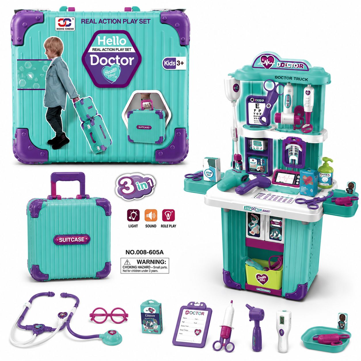 Hello Doctor Medical Playset Suitcase
